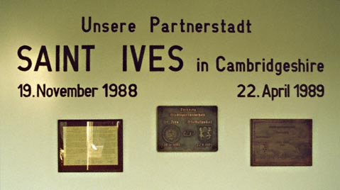 Plaques in the old Rathaus 1989